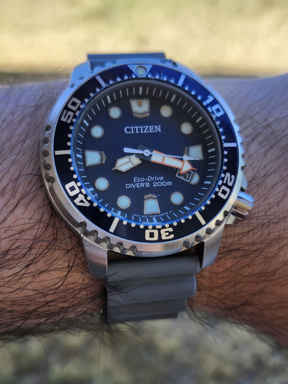 Citizen Promaster Eco-Drive Three Straps 200m Blue Steel Watch - Picture 11 of 12